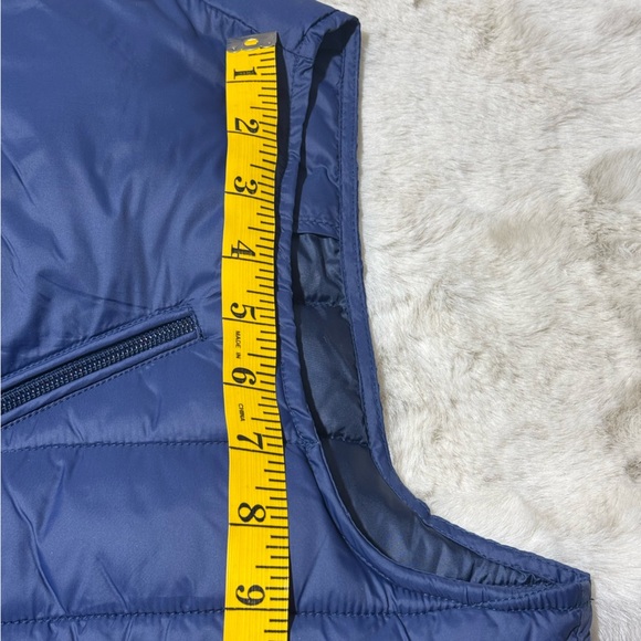 Cole Haan Signature Mens Puffer, Quilted Vest, Navy Blue Large - Picture 15 of 16